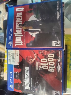 LOT OF 3 Wolfenstein: The New Order/The Old Blood + THE NEW COLOSSUS PS4/ VG
