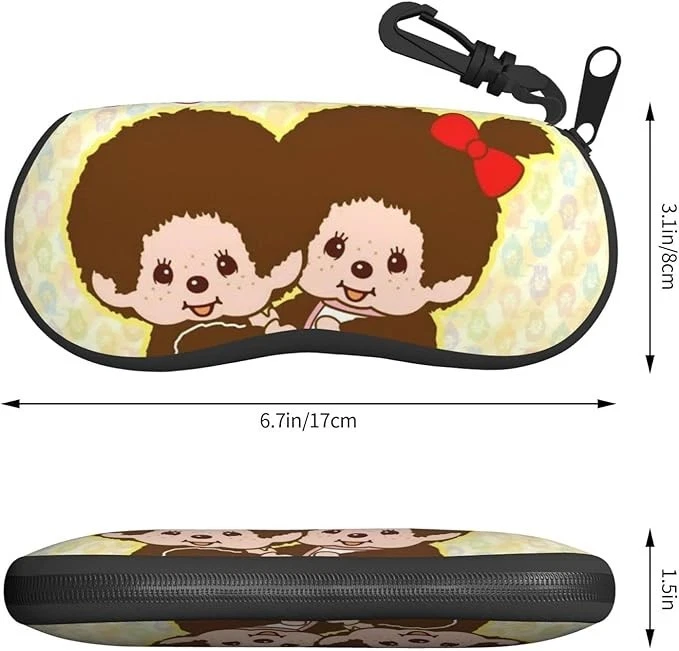 Monchhichi Glasses Case, Eyeglasses Case, Sunglasses Case, Hard, Compact - Image 3 of 4