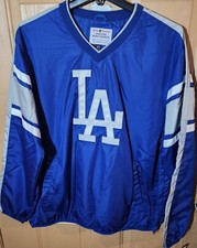 LOS ANGELES DODGERS HIGH QUALITY STITCHED PULLOVER WINDBREAKER SIze XL