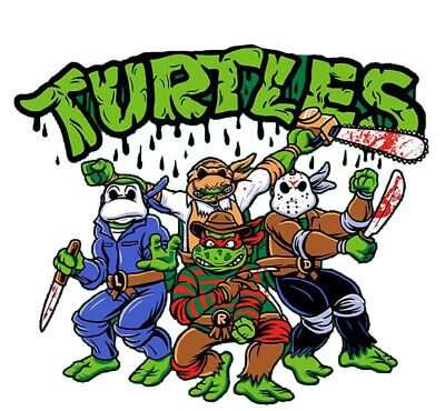 Tailles * Teenage Mutant Ninja Turtles Cartoon vinyle autocollant décalque mur
