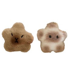 Pendant Wallet Charm Plush Fluffy Star Brown Star Bag Charm Keychain Doll
