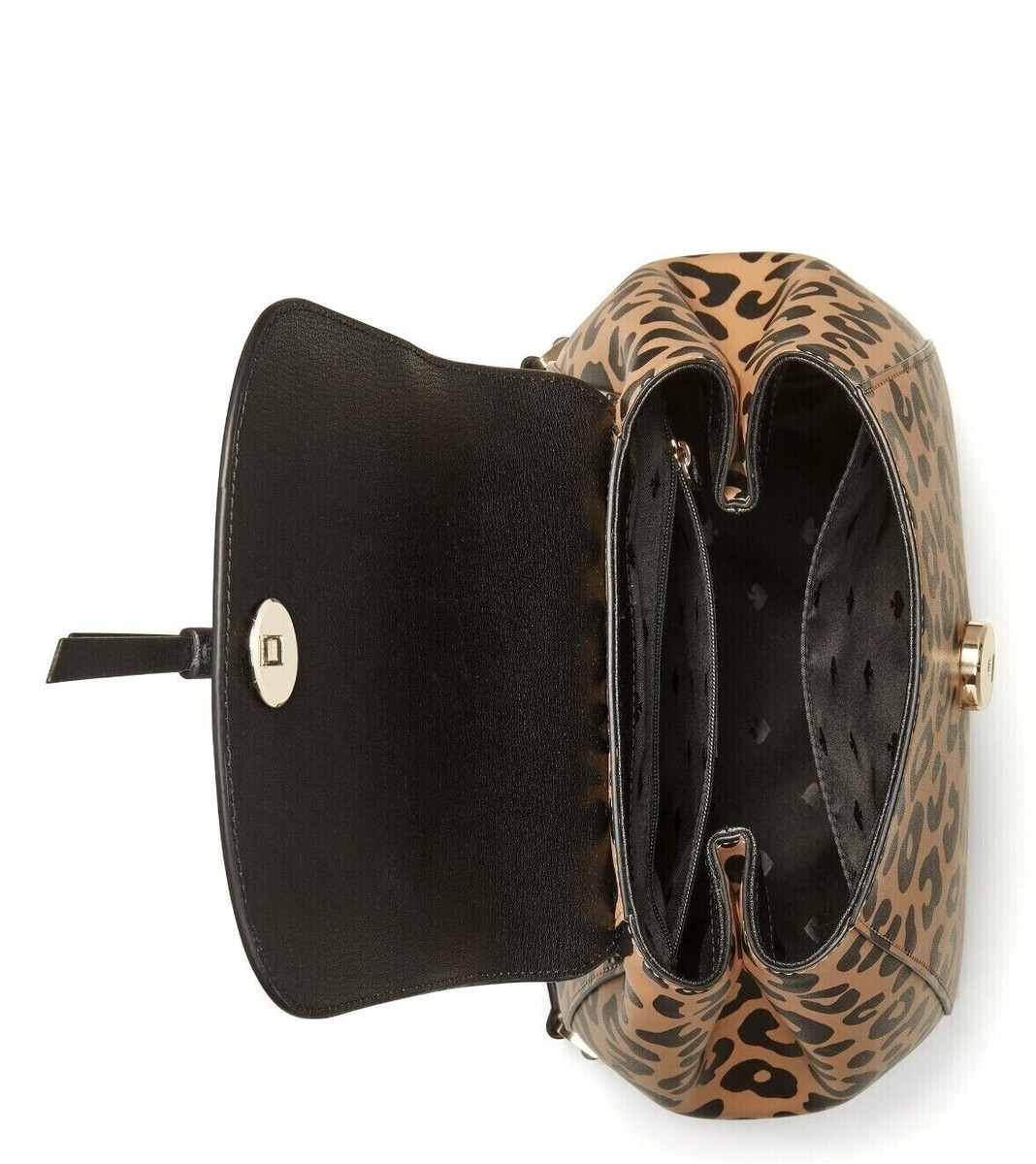 New Kate Spade Adel Leopard Print Medium Flap Backpack  display picture 1