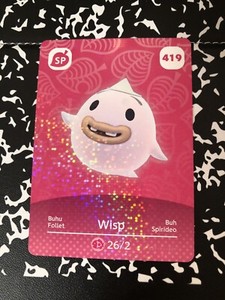 Wisp Animal Crossing Npc Amiibo Card Never Scanned Series 5 Super Rare Ebay