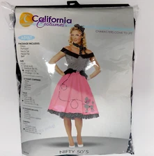 Nifty 50's Grease Poodle Dress Skirt Adult SIZE L (10-12) Costume California Cos