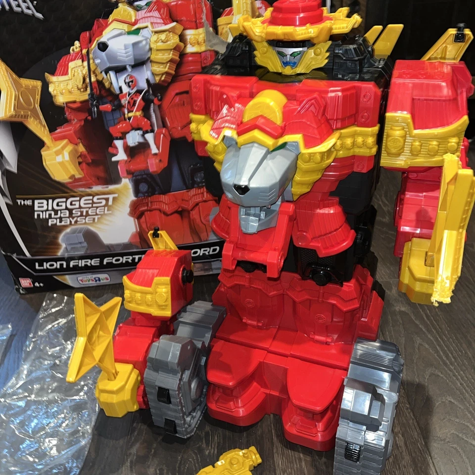 Power Rangers Ninja Acero LION FORTRESS ZORD 20” Alto TRU Toys R Us Exclusivo Foto 2 de 4