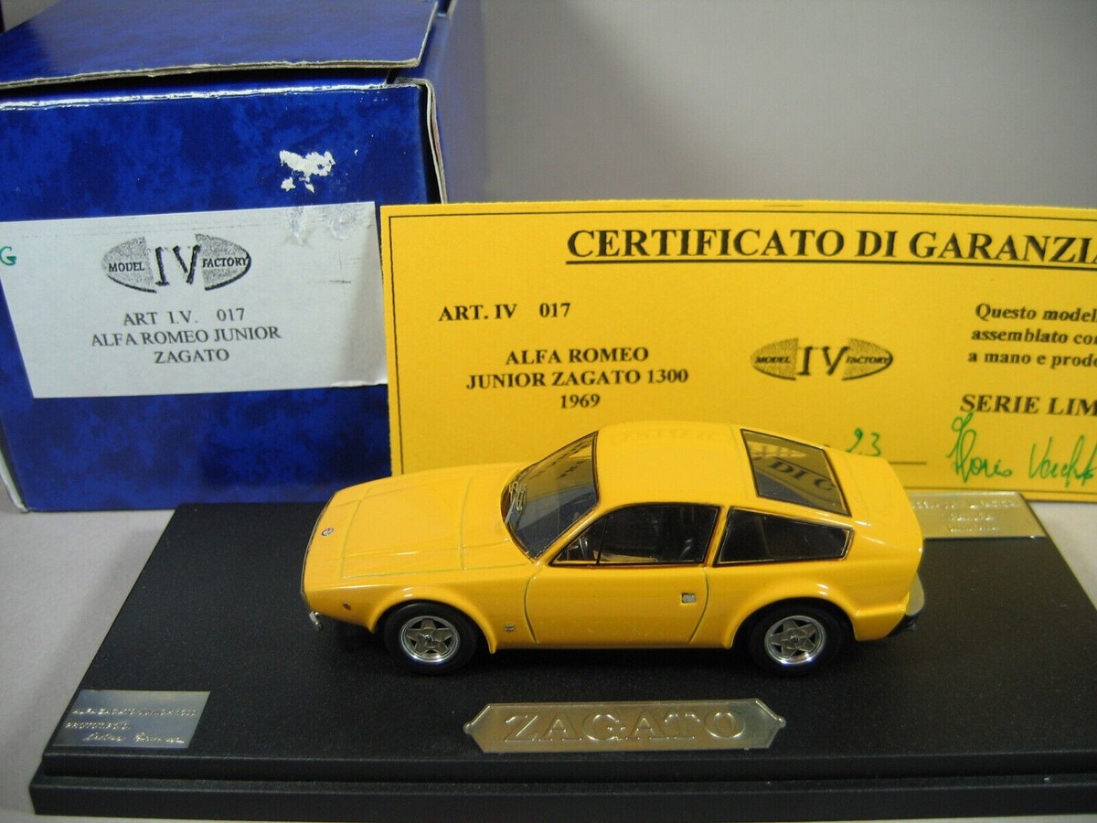 Alfa Romeo Giulia Coupé 1600 GT Junior Zagato 1972 yellow 1:18 Laudora