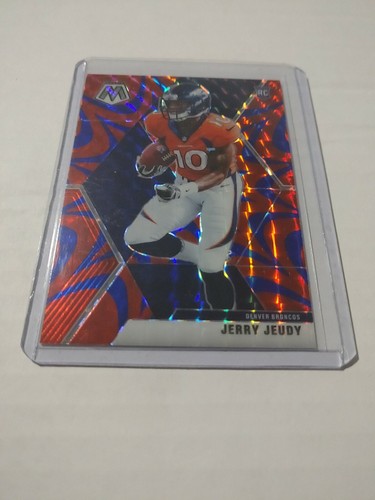 2020 Panini Mosaic Football Mosaic Reactive Blue Jerry Jeudy #206 PSA 10