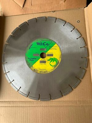 #ad WEL CO DC 60P 14quot; x 0.125quot; x 1quot; Dry Cut Premium Diamond Saw Blade USA $99.99