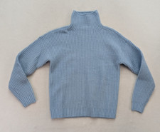 Style  Co Womens Sweater Size Small Blue Mock Neck Pullover