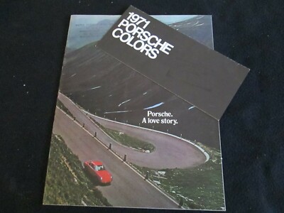 1971 Porsche COLOR Sample Chart & Brochure Set 911 T E S 914-6 US