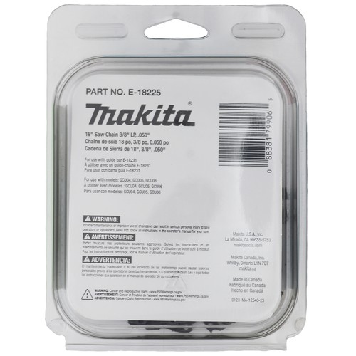 Makita E-18225 18 Zoll Sägekette 3/8 Zoll LP 0,050 Zoll (4er-Pack) - Bild 2 von 3