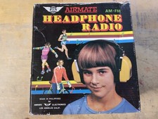 vintage am fm radio headphones new