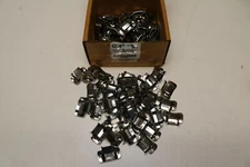 100x Pack USA Band Punch-Lok 201 Stainless Steel Buckles Strap Clamps Clips 5/8"