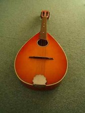Vintage britische Flat Back Mandoline, 80er J...