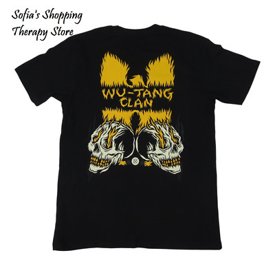 WU-TANG CLAN スカルデザイン Tシャツスタンスコラボ Stance The Crew T Shirt Men's MEDIUM Wu Tang Clan Black Skull Clan
