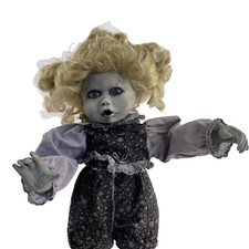 Vintage Creepy Doll Iris Zombie Ghost Girl Horror Haunted House Decor Prop 13  