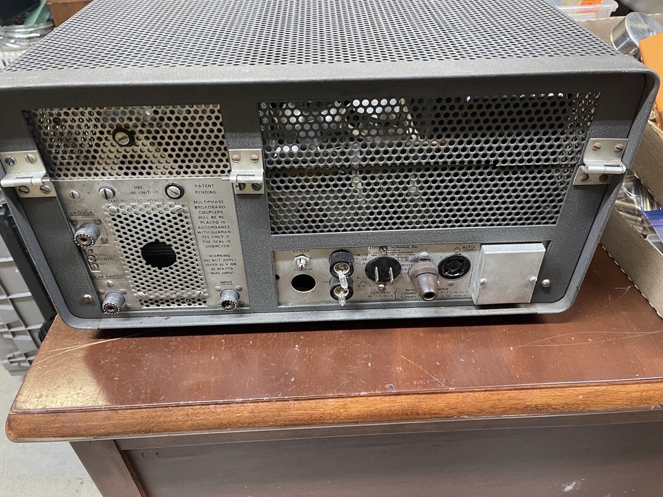 Linear 600l Rf Amplifier Central Electronics Untested Wes Schum Ebay 
