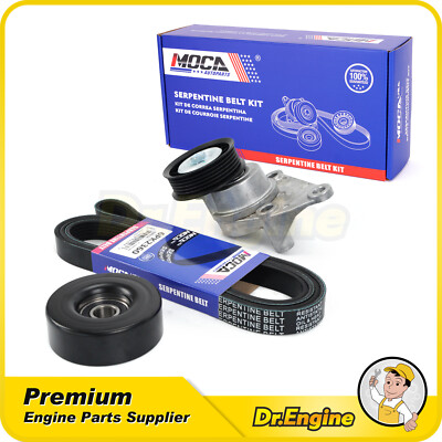 Serpentine Belt Component Kit For Chevry Express Silverado GMC Sierra Yukon V8