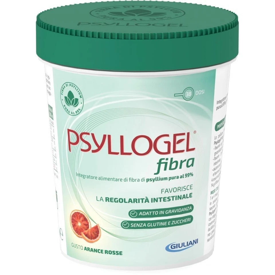 PSYLLOGEL FIBRA ARANCE ROSSE VASO - 38 DOSI - 170g GIULIANI
