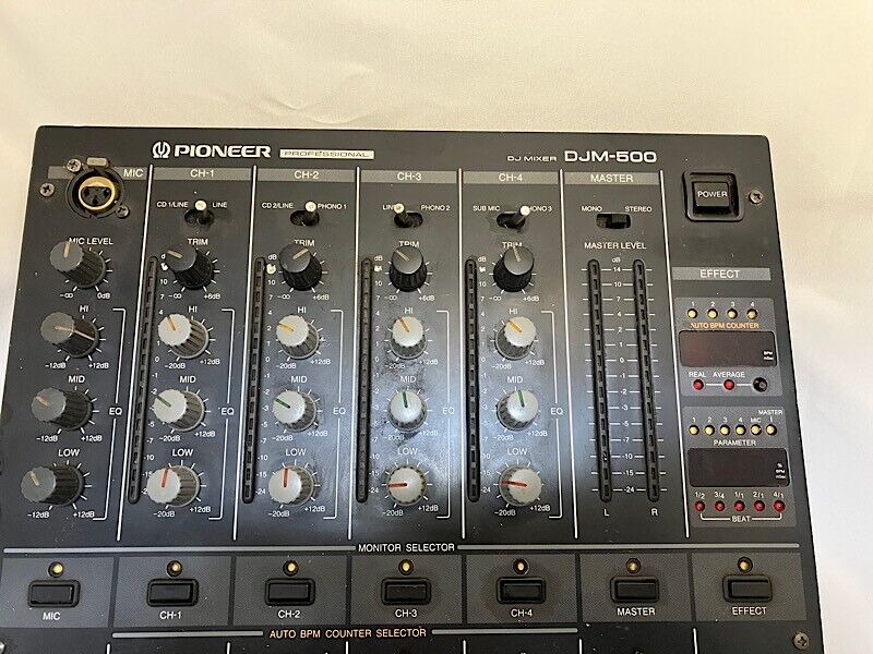 Pioneer DJM-500 DJ Mixer Model 4-Channel Performance Mixer Used Working F/S