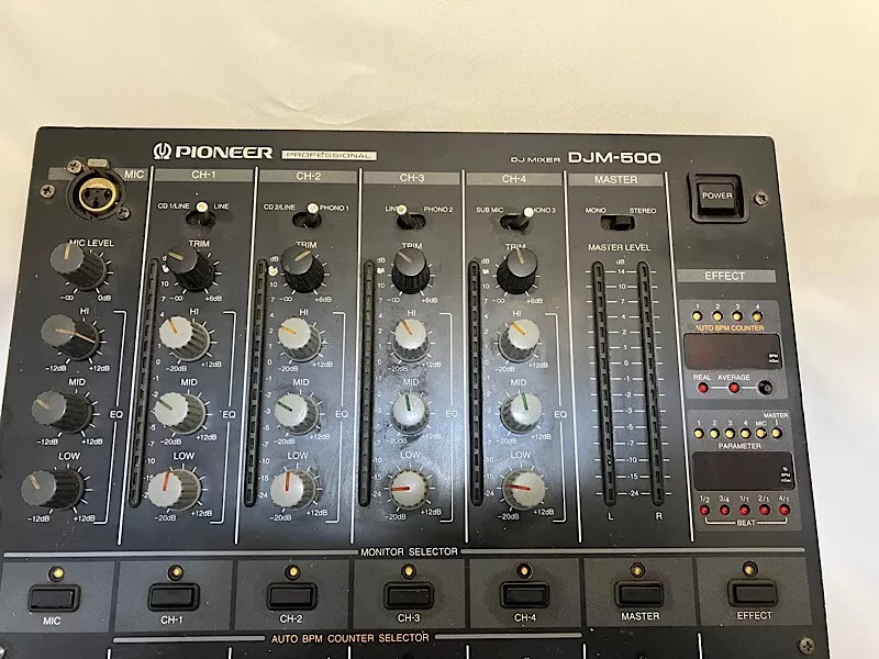 Pioneer DJM-500 DJ Mixer Model 4-Channel Performance Mixer Used