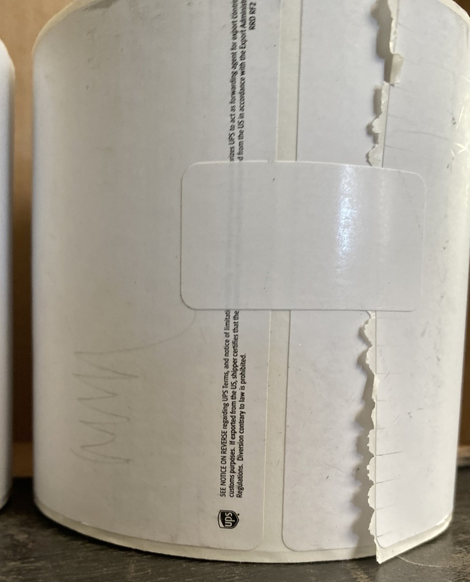 Etichette Termiche Adesive 16 Rotoli Etichette Termiche Dirette UPS 4x6,25 - 320 Etichette Per Rotolo, Per Spedizioni Etichette Termiche UPS 4x6