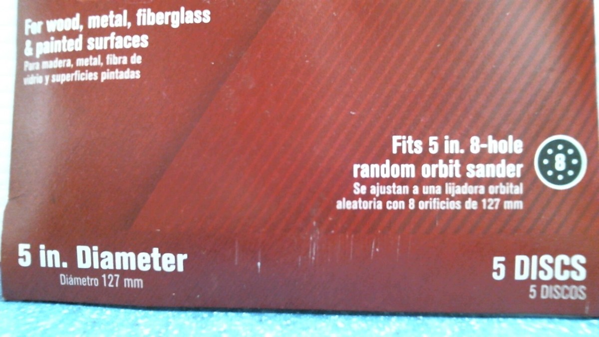 ACE 60 Grit Hook & Loop Sanding Discs 5