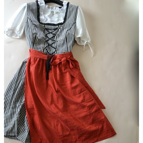 ABITO IN STILE TIROLESE DIRNDL tg.54+ CAMICIA e GREMBIULE | eBay