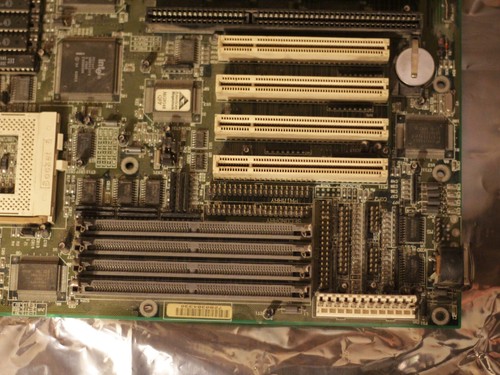 Placa madre Socket 5 AT AMI APOLLO 728 MG9148 PCI ISA EDO funcionando - Imagen 7 de 10
