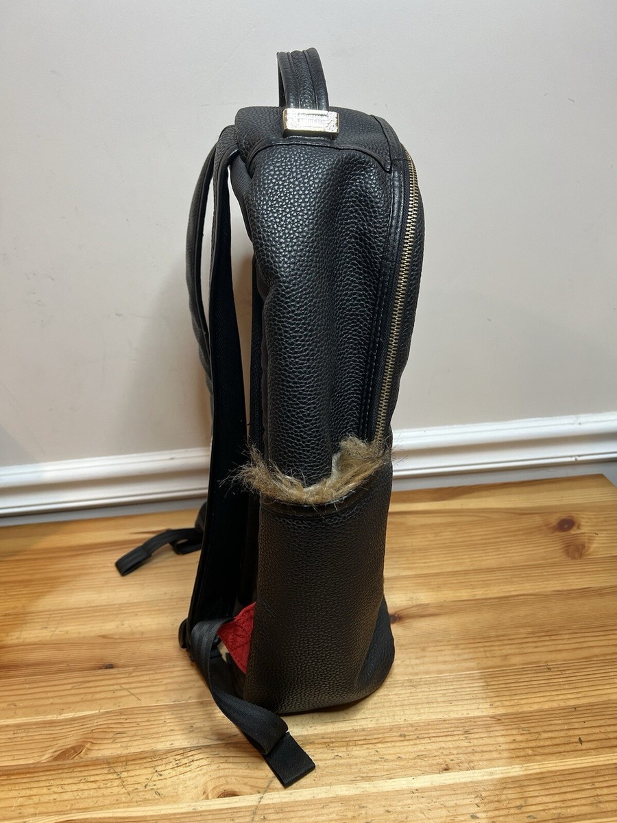 Rare Sprayground Spucci Leopard Money Leather w/ Faux Fur