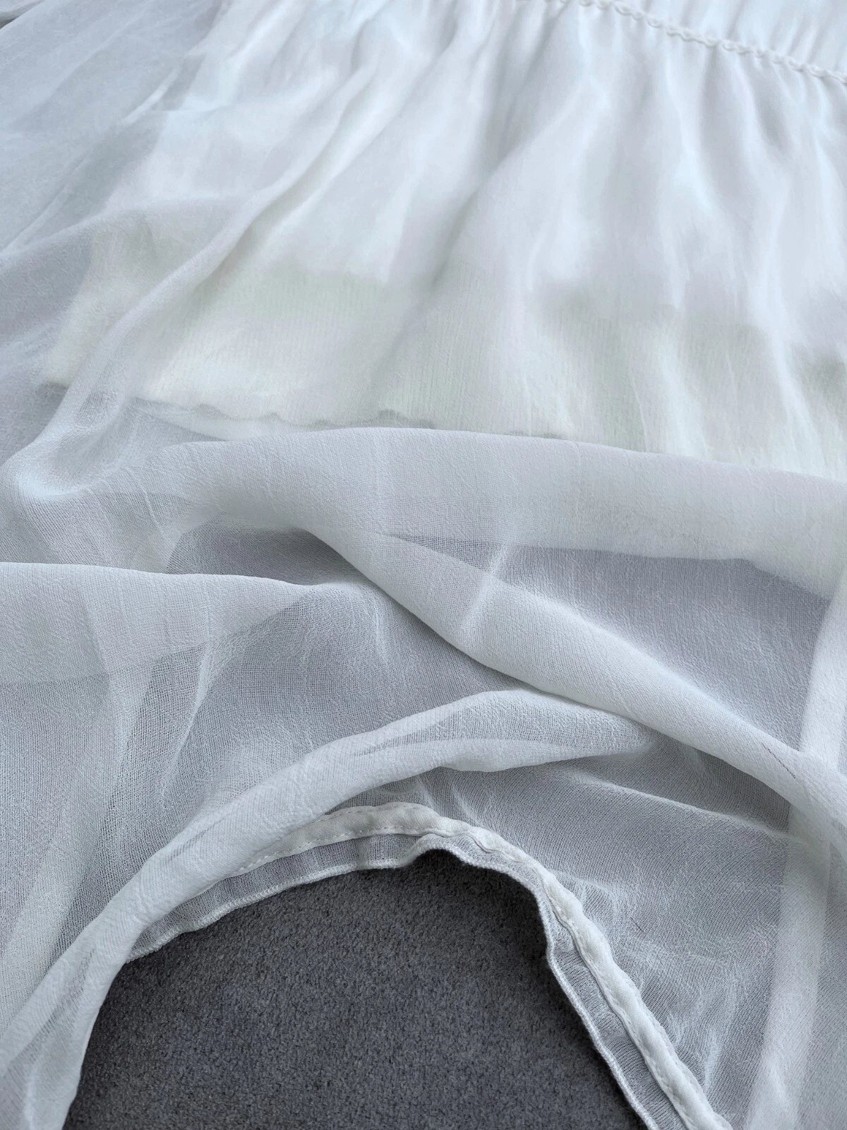 Stunning Women's ANNETTE GORTZ Layered Lagenlook Avant Garde Jacket Coat White M - product detail image 14