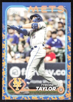 2024 3382E Topps TEAM COLOR BOARDER SP Tyrone Taylor New York Mets #455