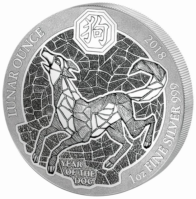 Ruanda Silber 1 oz Rwanda st Lunar Serie 2018 Hund Dog Chinesische Tierkreis Ruanda Silber 1 oz Rwanda st Lunar Serie 2018 Hund Dog Chinesische Tierkreis