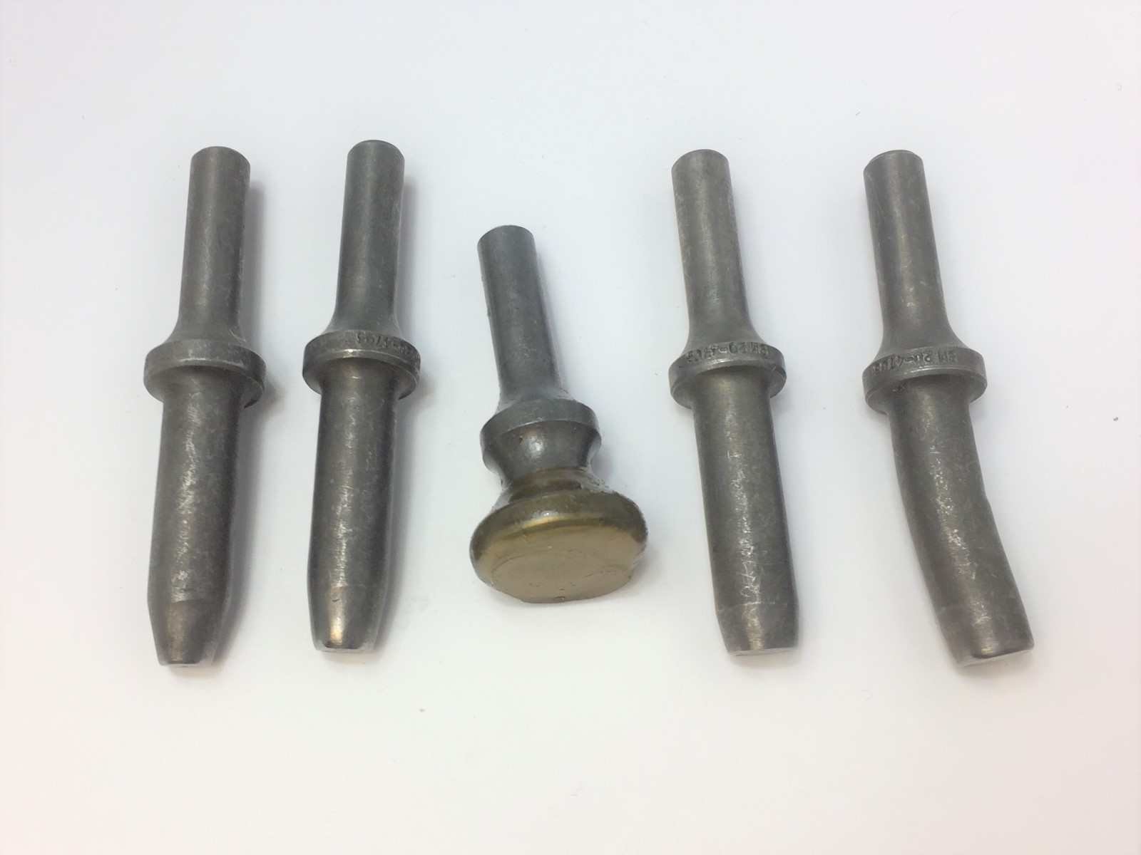 Rivet Set Kit 10 degree Offset 5 pieces .401 shank rivet gun AN470