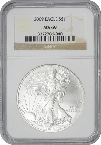 2009 American Silver Eagle Dollar MS69 NGC