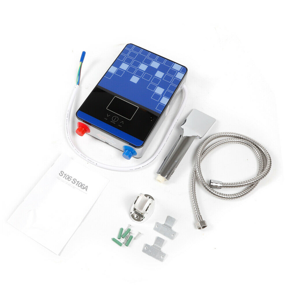 Electric Instant Hot Water Heater Tankless Boiler Bathroom Shower 4500W