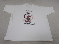 VTG Fruit of the Loom Shirt Mens 2XL Camp Tonkawa Made in USA Single Stitch