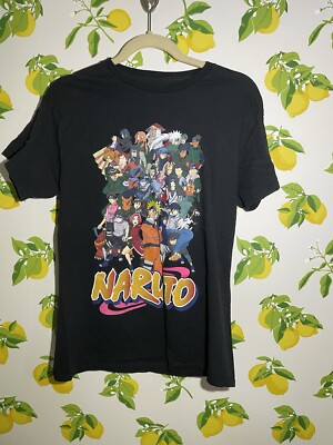 Official Naruto Cast Men s t-shirt Anime Manga Sz Medium