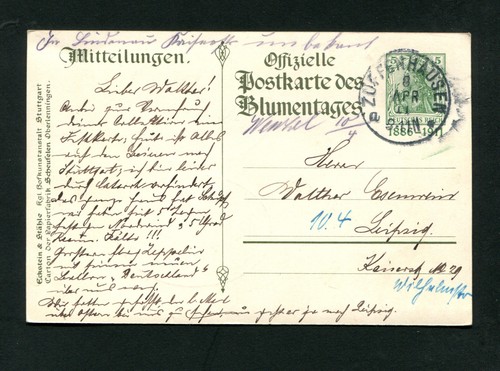 Dt. Rich Officer Pk Des Blumentages 1911 (EB-6)