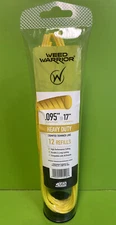 Weed Warrior Heavy Duty Crimped Trimmer Line  12 Refills .095" x 17" String Trim