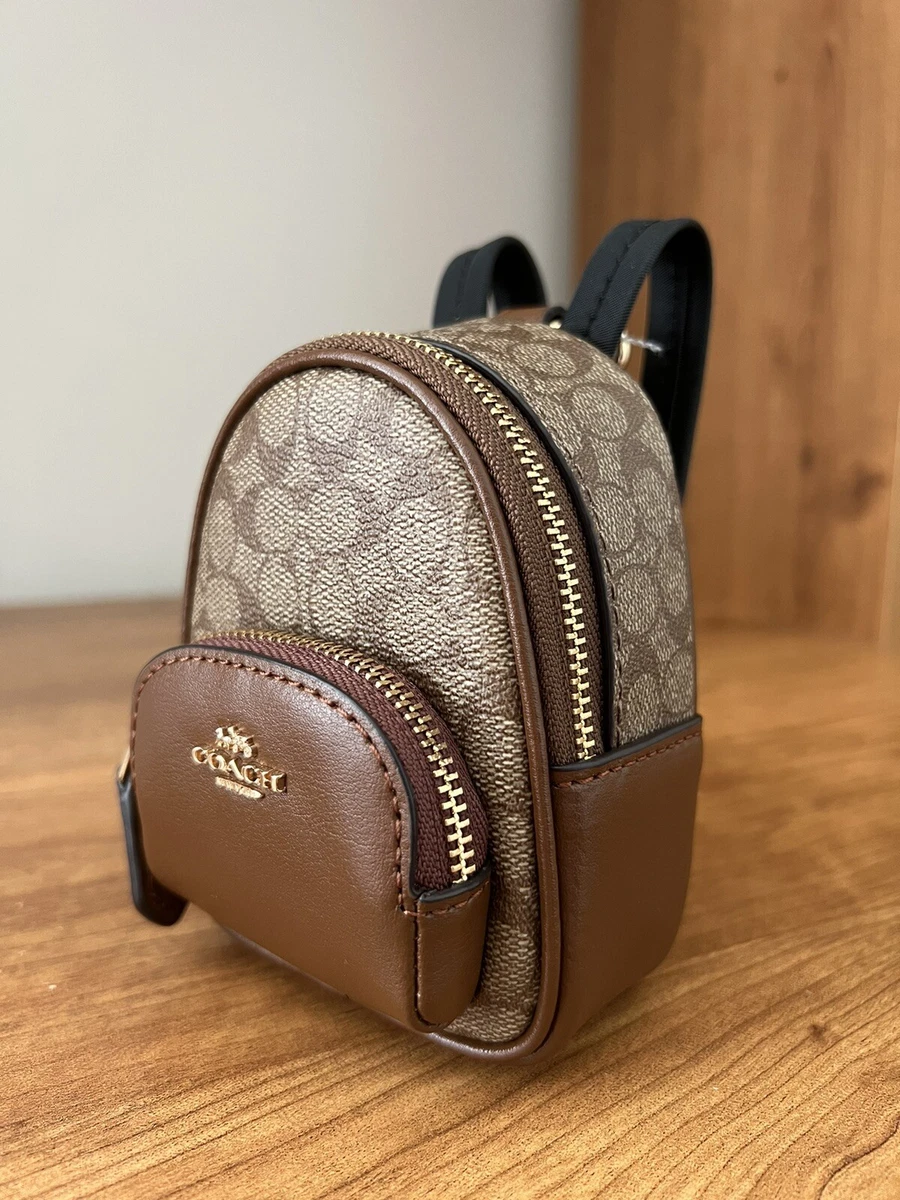 COACH Signature Small Backpack in Natural