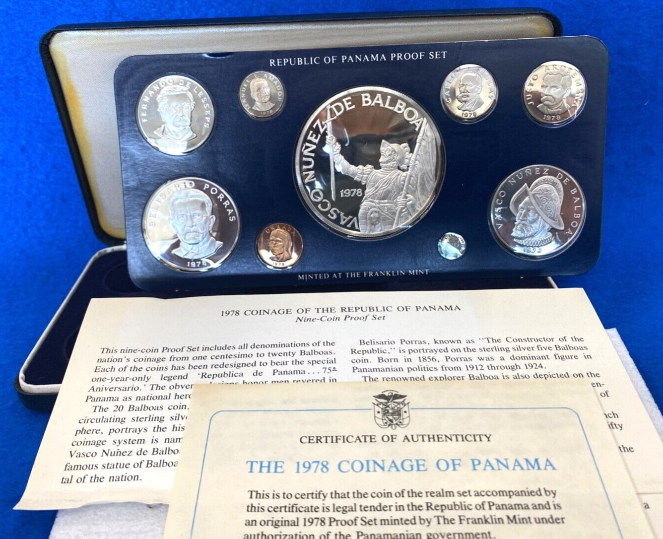 パナマ Panama パナマ独立75周年 プルーフ金貨 75バルボア 1978年