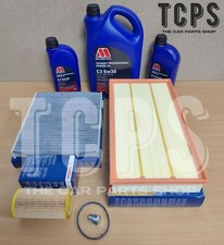 FOR AUDI RS3 2.5 TFSI 8V OE SERVICE KIT MILLERS OIL 7L AND BOSCH CABIN AIR OIL