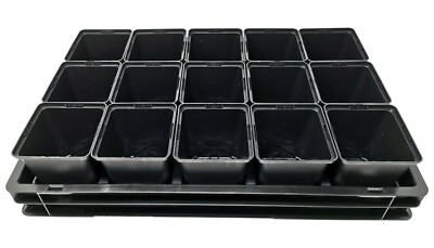 Wannen-Set KGT-15 mit Wanne, Kapillarmatte, Gitterplatte, 15 Töpfen 11x11x12cm