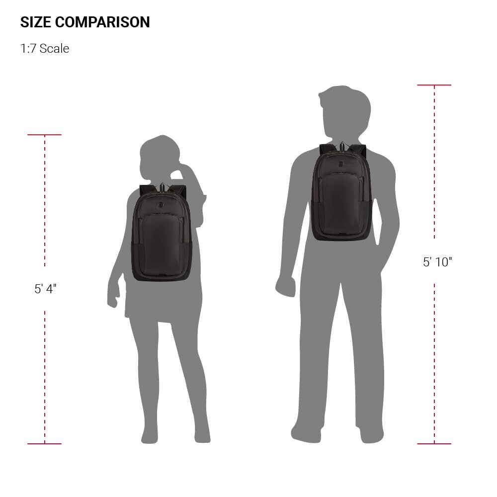 SwissGear 8171 Laptop Backpack, Black/Gray, 18.5 Inches