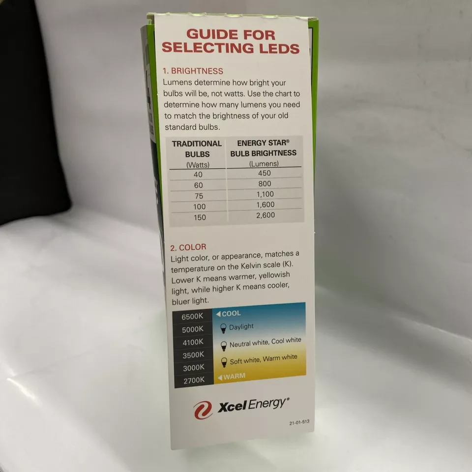 4 Pack 5000K DAYLIGHT 60W Equivalent Using 9W LED Indoor Non-Dimmable Bulbs - Image 2 of 4