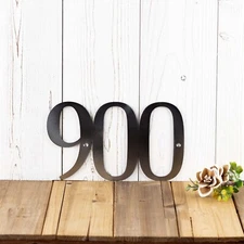 Custom Steel Address Sign, Personalized Metal Numbers