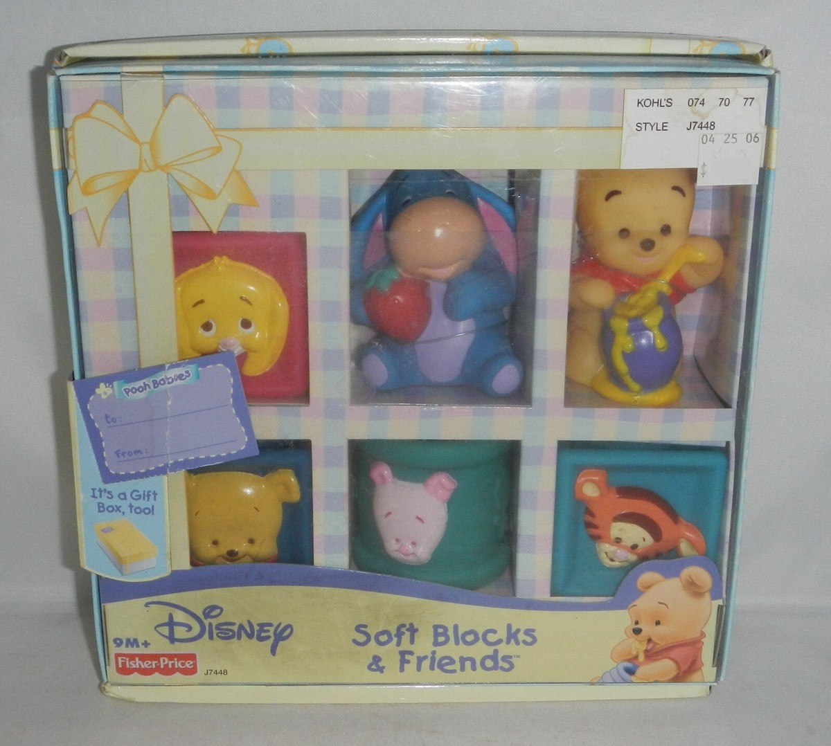 NIB 2005 Disney Fisher Price Soft Blocks & Friends Winnie