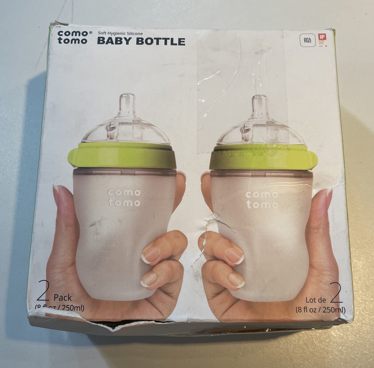 Comotomo Baby Bottle Green oz (2 Count) 885248769762|