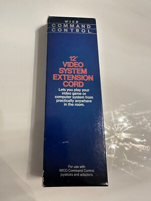 VINTAGE WICO Command Control 12' Video System Extension Cord *NEW OLD STOCK